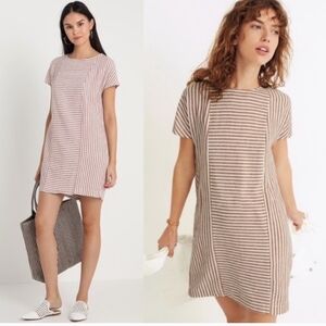 Madewell Linen Striped Dress